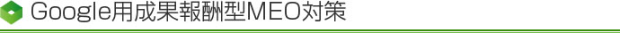 Google用成果報酬型MEO対策
