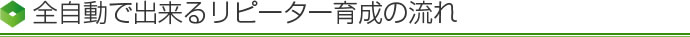 全自動で出来るリピーター育成の流れ
