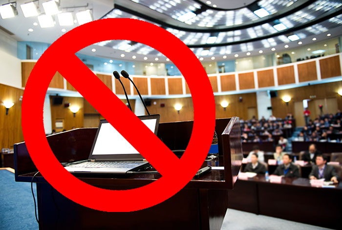 speaker's table